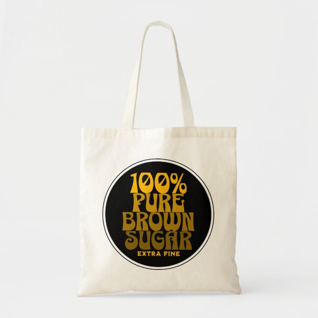 100% Pure Brown Sugar Melanin Unisex Tote Bag (Front)