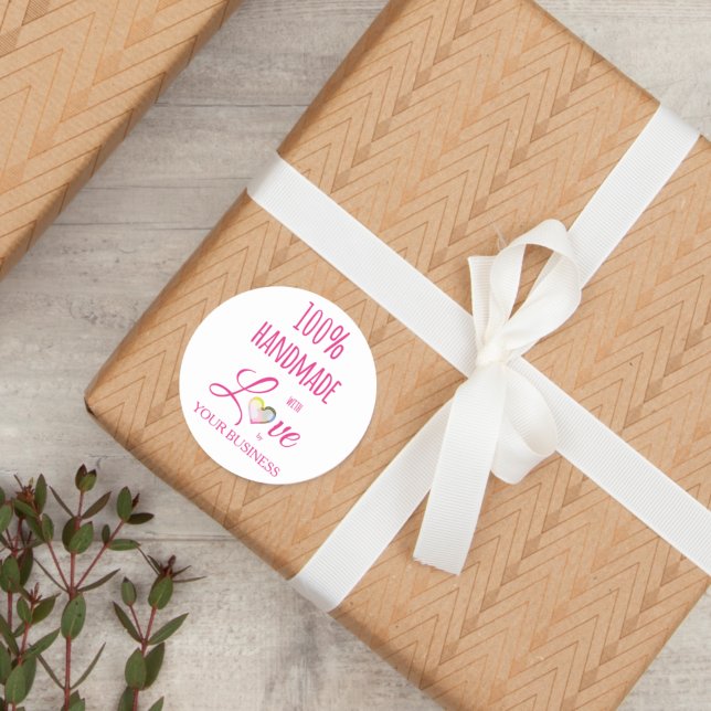 100% Quote Craft Articles Handmade Classic Round Sticker (Creator Uploaded)