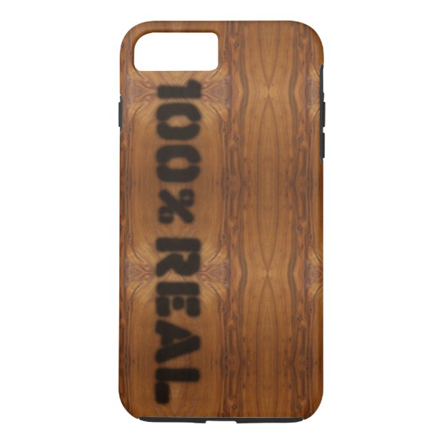 100% Real Wood Grain Look Case-Mate iPhone Case (Back)