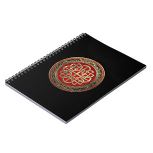 [100] Sacred Celtic Gold Knot Cross Notebook
