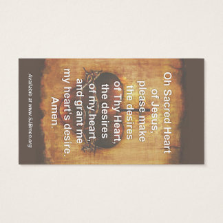 100 Sacred Heart Prayer Cards