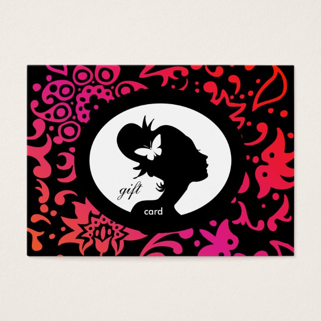 /100 Salon Gift Card Butterfly Woman Colourful (Front)