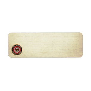 [100] Scottish Rite Double-headed Eagle Return Address Label