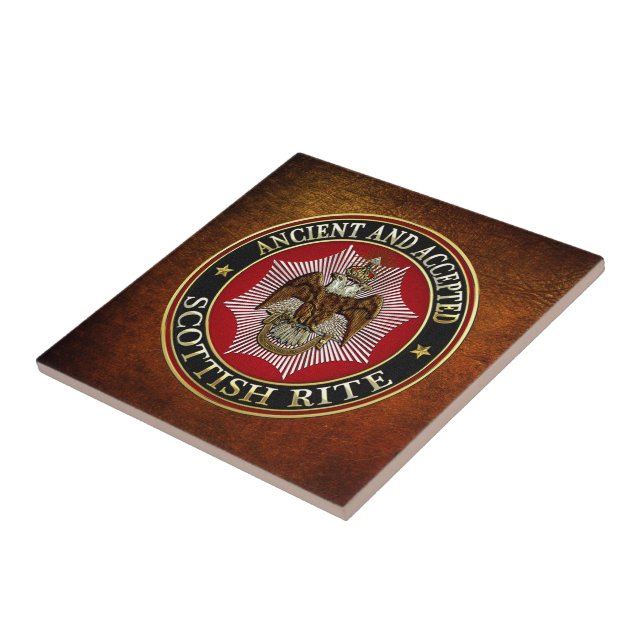 [100] Scottish Rite Double-headed Eagle Tile (Side)