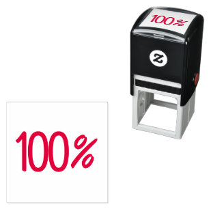 "100%" Self-Inking Stamp