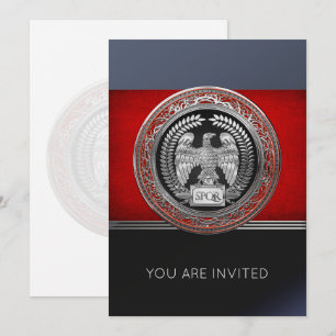 [100] Silver Roman Imperial Eagle Invitation