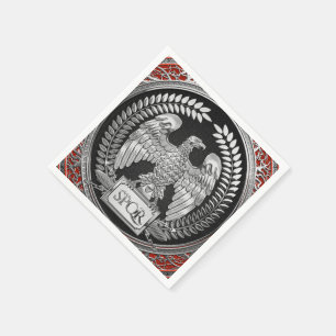 [100] Silver Roman Imperial Eagle Napkin