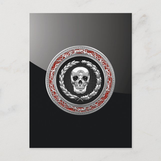 [100] Silver Skull Postcard (Front)