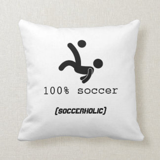 100% Soccer Pillow 16x16