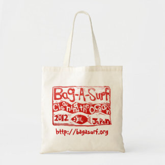 100% Sustainable Cotton bag with Bag-A-Surf logo