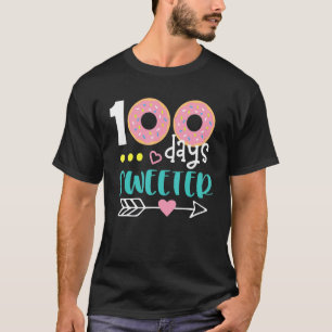 100 Sweeter Days 100th Day of School Girls Kids T-Shirt
