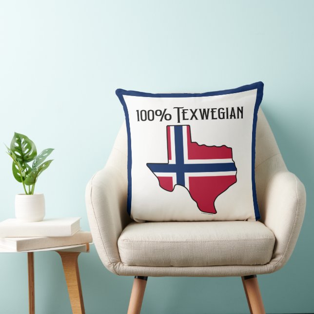 100% Texwegian Throw Pillow (Chair)