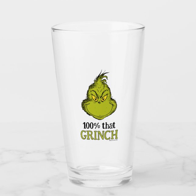 100% that Grinch Glass (Front)