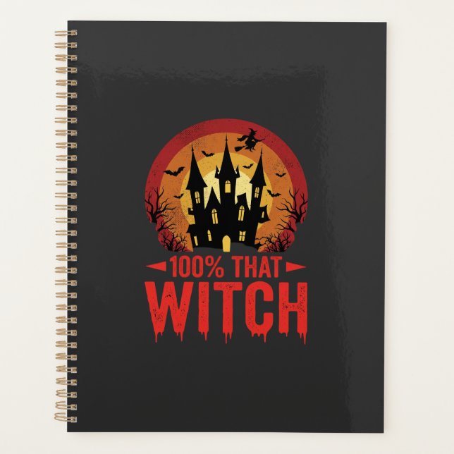 100% That Witch Halloween Castle Planner (Front)