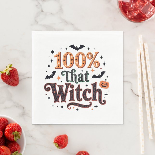100% That Witch Napkin (Insitu)