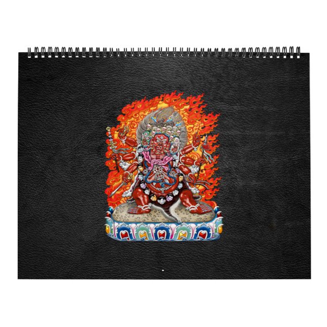 [100] Tibetan Thangka  - Wrathful Deity Hayagriva Calendar (Cover)