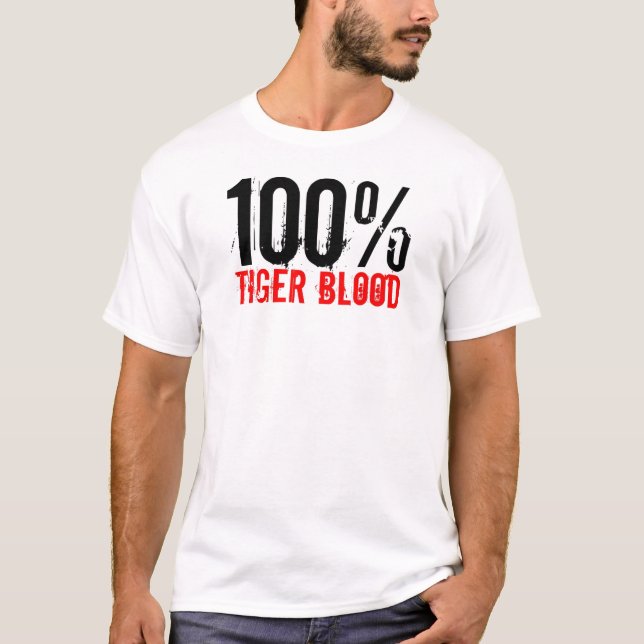 100% Tiger Blood T-Shirt (Front)