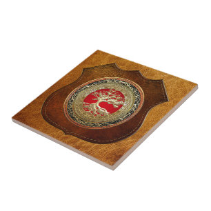 [100] Treasure Trove: Celtic Tree of Life [Gold] Tile