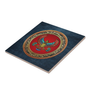 [100] Treasure Trove: Egyptian Falcon Ceramic Tile