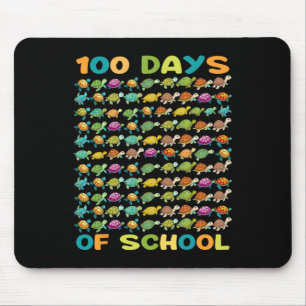 100 Turtles 100 Days Of School Turtle Lovers Mouse Pad
