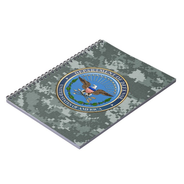 [100] U.S. Department of Defence (DOD) Emblem [3D] Notebook (Left Side)