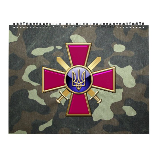 [100] Ukrainian Ground Forces Emblem Calendar (Cover)