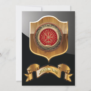 [100] Vegvisir - Viking Gold Magic Runic Compass