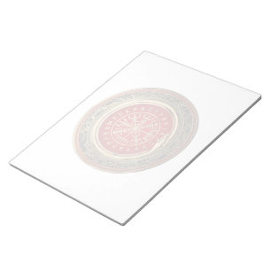 [100] Vegvisir - Viking Gold Magic Runic Compass Notepad