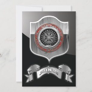 [100] Vegvisir - Viking Silver Magic Runic Compass