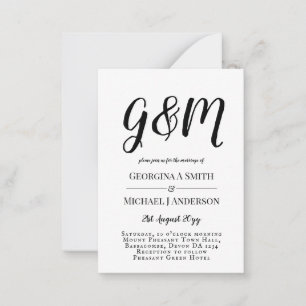 100 x Budget PHOTO Wedding Invitations with ENVL.