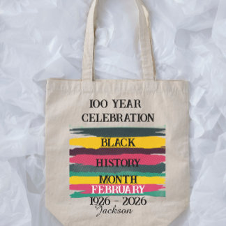 100 year celebration black history month 2026 tote bag