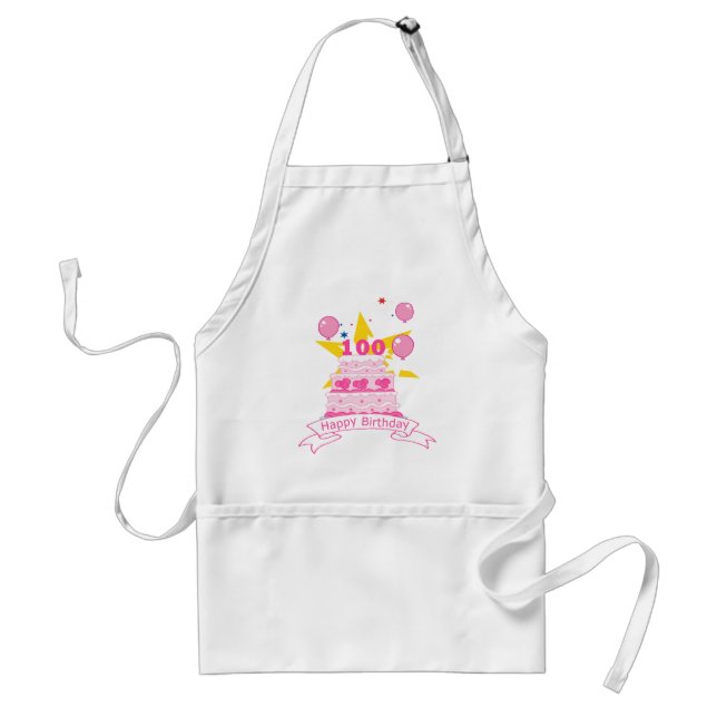 100 Year Old Birthday Cake Standard Apron (Front)