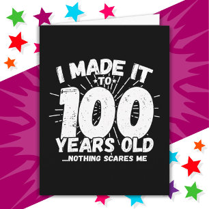 100 Year Old Sarcastic Meme Funny 100th Birthday Card