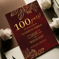 100 years classy elegant 100th birthday party