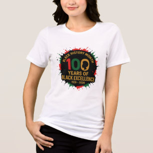 100 Years of Black Excellence – Black Pride Tri-Blend Shirt