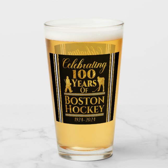 100 Years Of Boston Hockey Glass (Front Filled)
