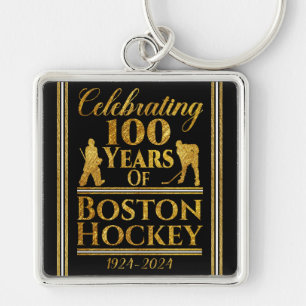 100 Years Of Boston Hockey Key Ring