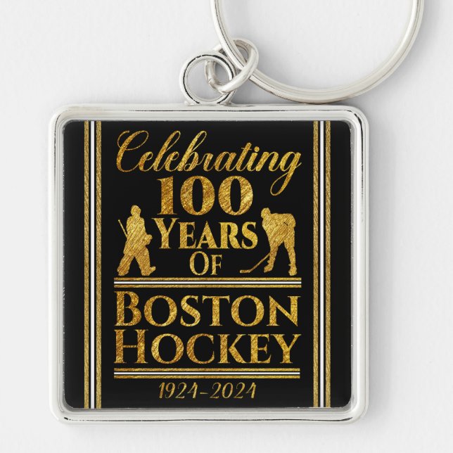 100 Years Of Boston Hockey Key Ring (Front)