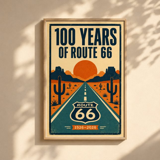 100 Years of Route 66 Centennial Litho Poster (Creator Uploaded)