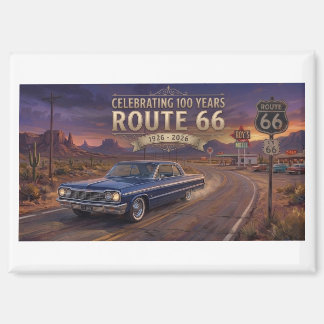100 Years Of Route 66 Magnet