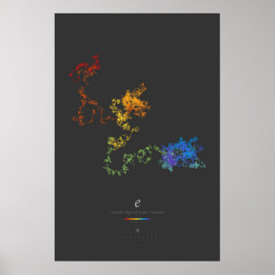 100k Digits of Euler's Number (dark) Poster