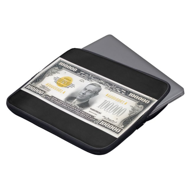 $100k laptop sleeve (Front Top)