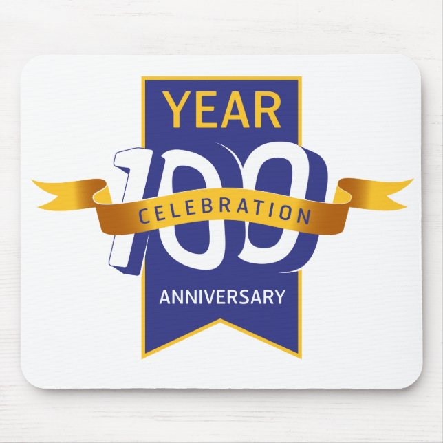 100th_anniversary_logo mouse pad (Front)