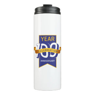 100th_anniversary_logo thermal tumbler