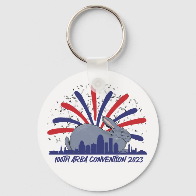 100th ARBA Convention BARNSC keychain (Front)