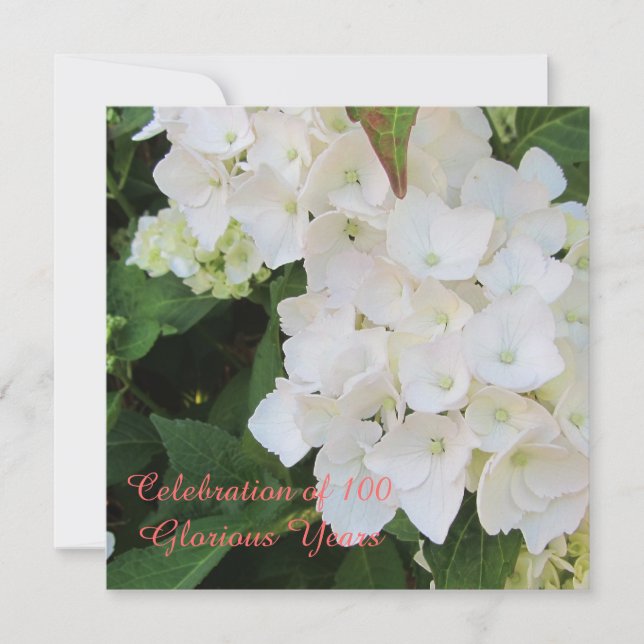 100th Birthday Celebration Invitation (Front)