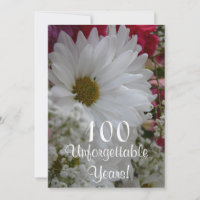 100th Birthday Celebration/White Daisy Bouqet