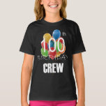 100th Birthday Crew 100 Party Crew Group Girl T-Shirt<br><div class="desc">100th Birthday Crew 100 Party Crew Group Friends BDay design Gift Tee Girl T-shirt Classic Collection.</div>