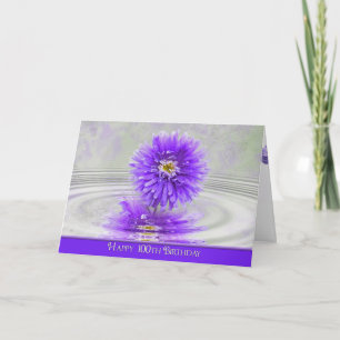 100th Birthday Dahlia Card