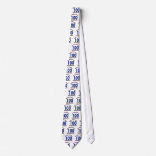 100th birthday designs tie